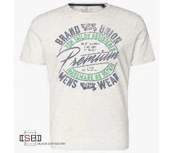 Half Sleeve Stylish T-Shirt WHITE ( Tom Tailor & Denim Brand) Original