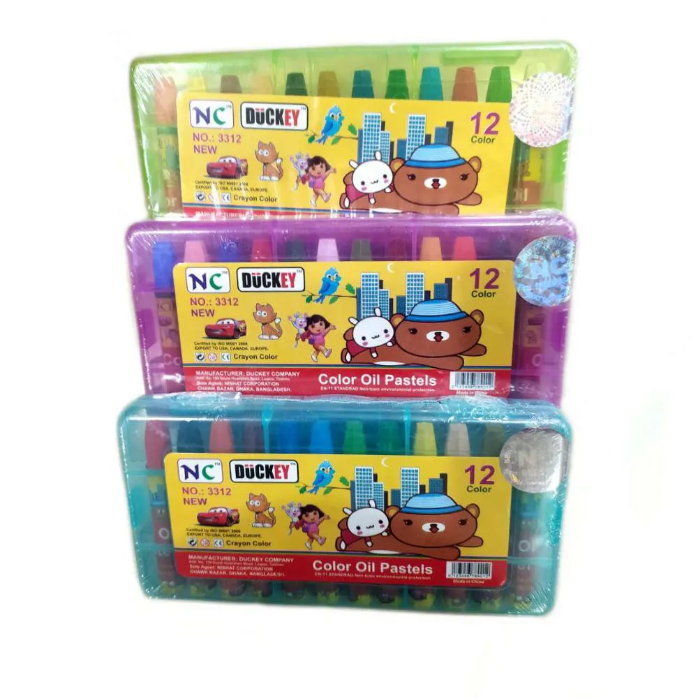 Duckey Oil Pastels Color For Kids Art Drawing and Play - 12Pcs