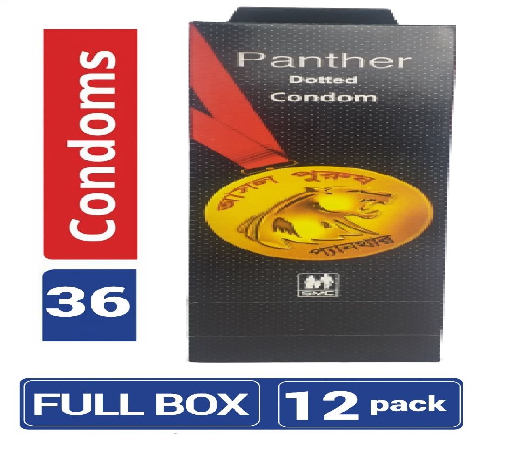 Panther Dotted Condoms Full Box 12 Pack 36pcs condom 1367377 buy from