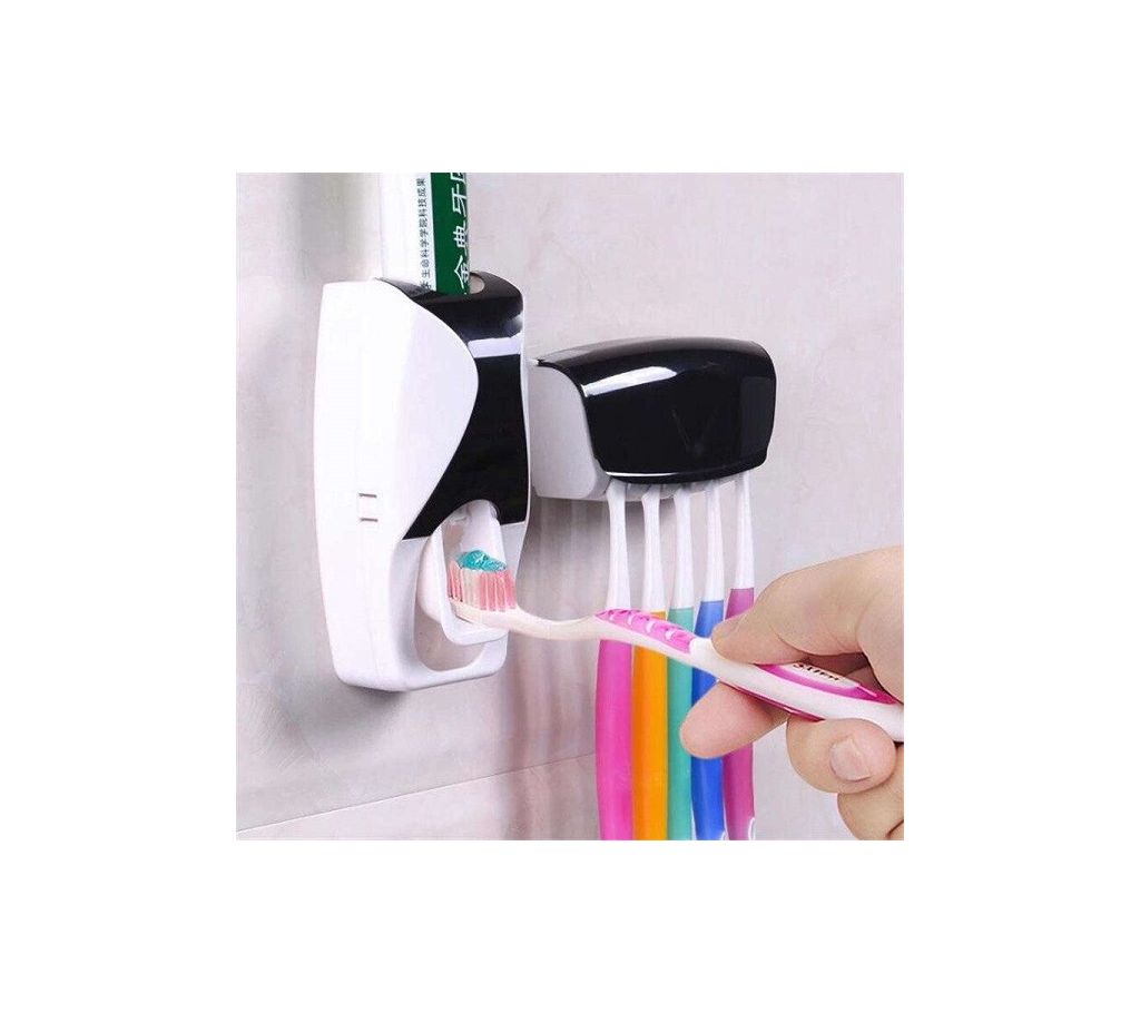 টুথপেস্ট ডিসপেন্সার Plus Toothbrush Holder . বাংলাদেশ - 1161534