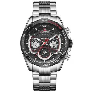 NAVIFORCE NF9185 Stainless Steel Chronograph Watch For Men