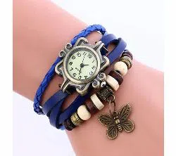 Artificial Leather Bracelet Analog Watch for Women