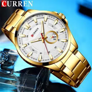 CURREN 8372 Business Quartz Watch for Men Luxury Watch Mens Stainless Steel Wristwatch Waterproof
