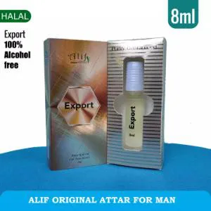 Alif Export Attar Long Lasting Roll On Non Alcoholic Perfume Attor  - 8ml BD 