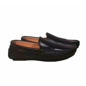 Leather Lofers for mens-black 