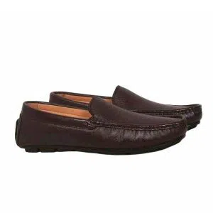 Leather mens Lofers  -brown 
