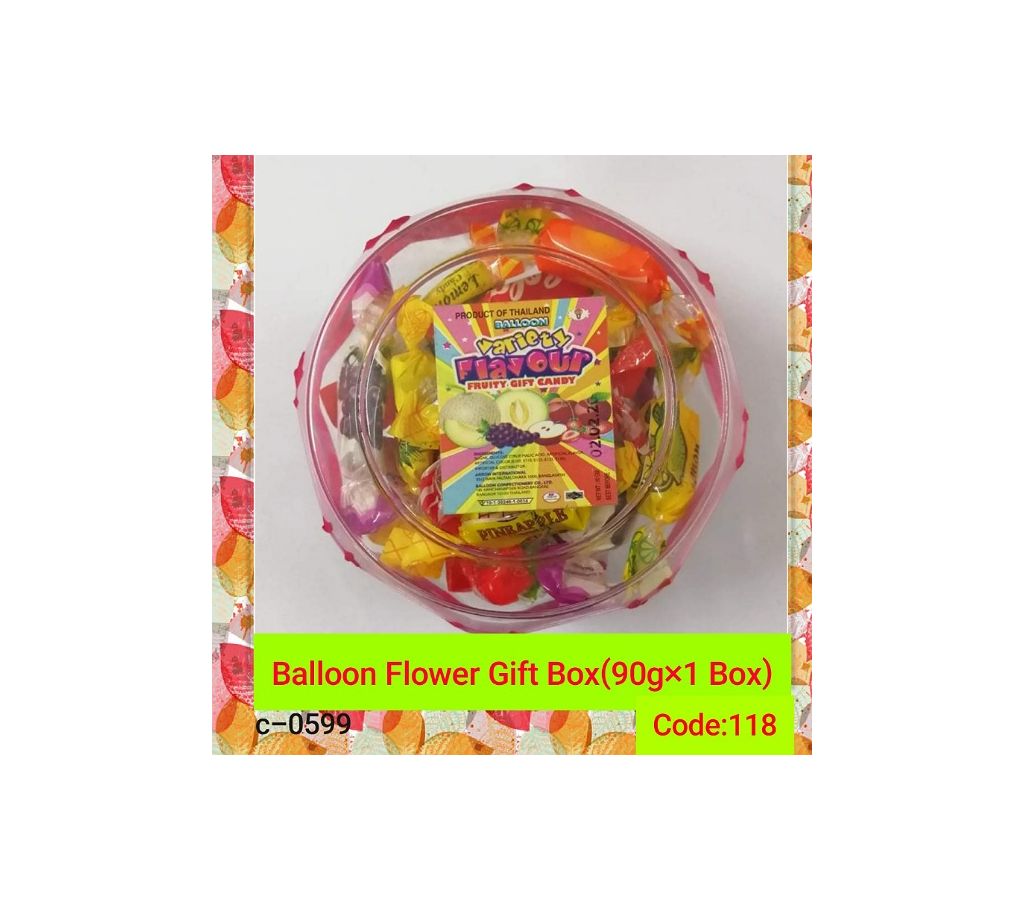 Balloon Flower Gift Box-হেভি টেস্টি চকলেট-Thailand 90gm/per box বাংলাদেশ - 1156576