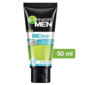Garnier Men, Oil Clear, Deep Cleansing Icy Face Wash, clay D-Tox