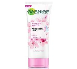 Garnier Sakura White Pinkish Glow Cleansing Foam 100ml : Thailand