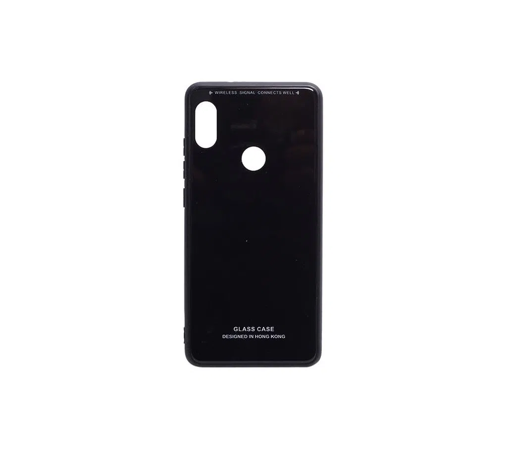 Glass Case For Redmi Note 5 Pro/ Ai-Black