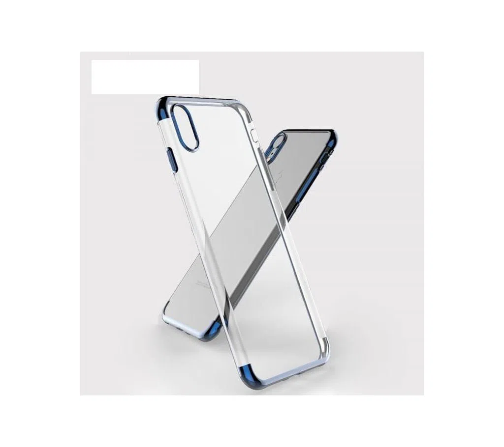 Tpu Back Cover for iPhone XR-Transparent and Black