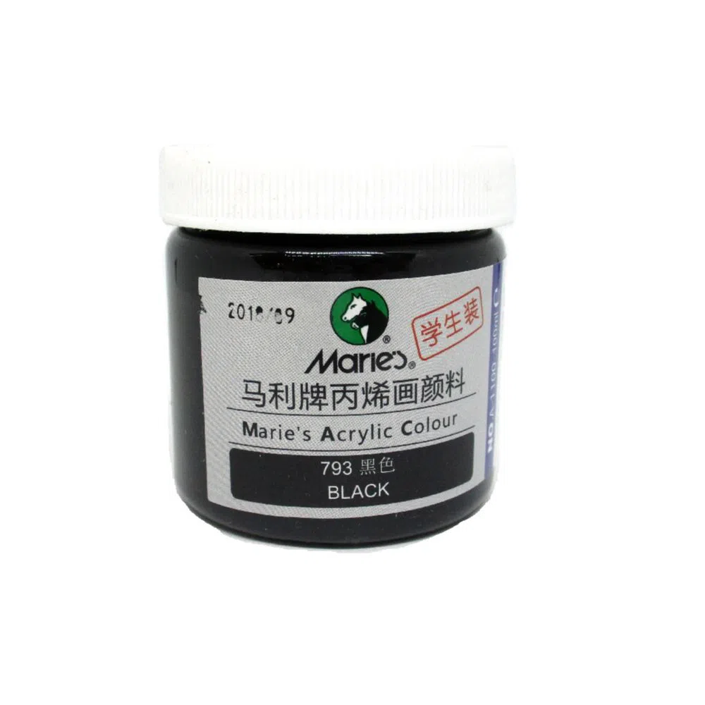 Maries Acrylic Color(Black)-100 ML
