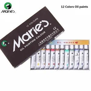 Maries Oil Color Paint Set 12 Colour 12ml Tubes for Artists