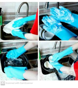 High Quality Silicone Dishwashing Gloves