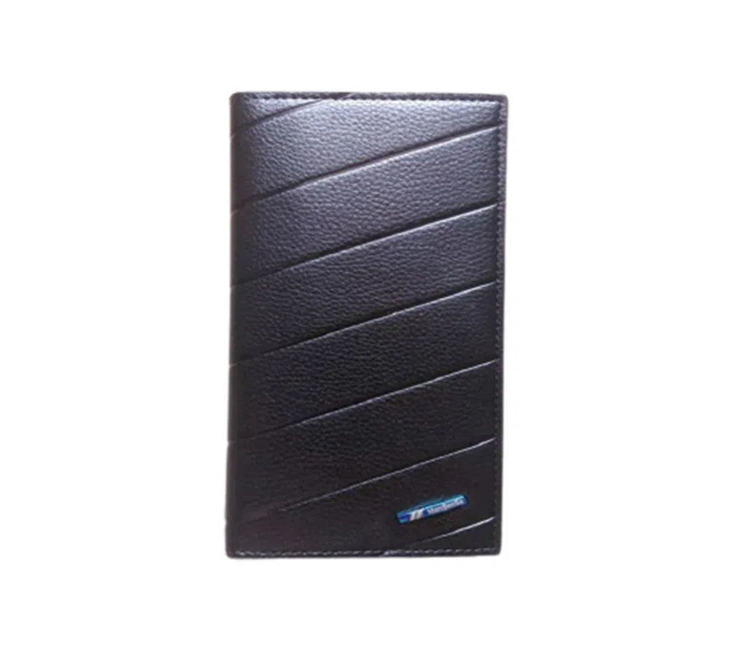 LONG WALLET STYLISH LEATHER BLACK COLOR FOR MEN MADE IN PRC