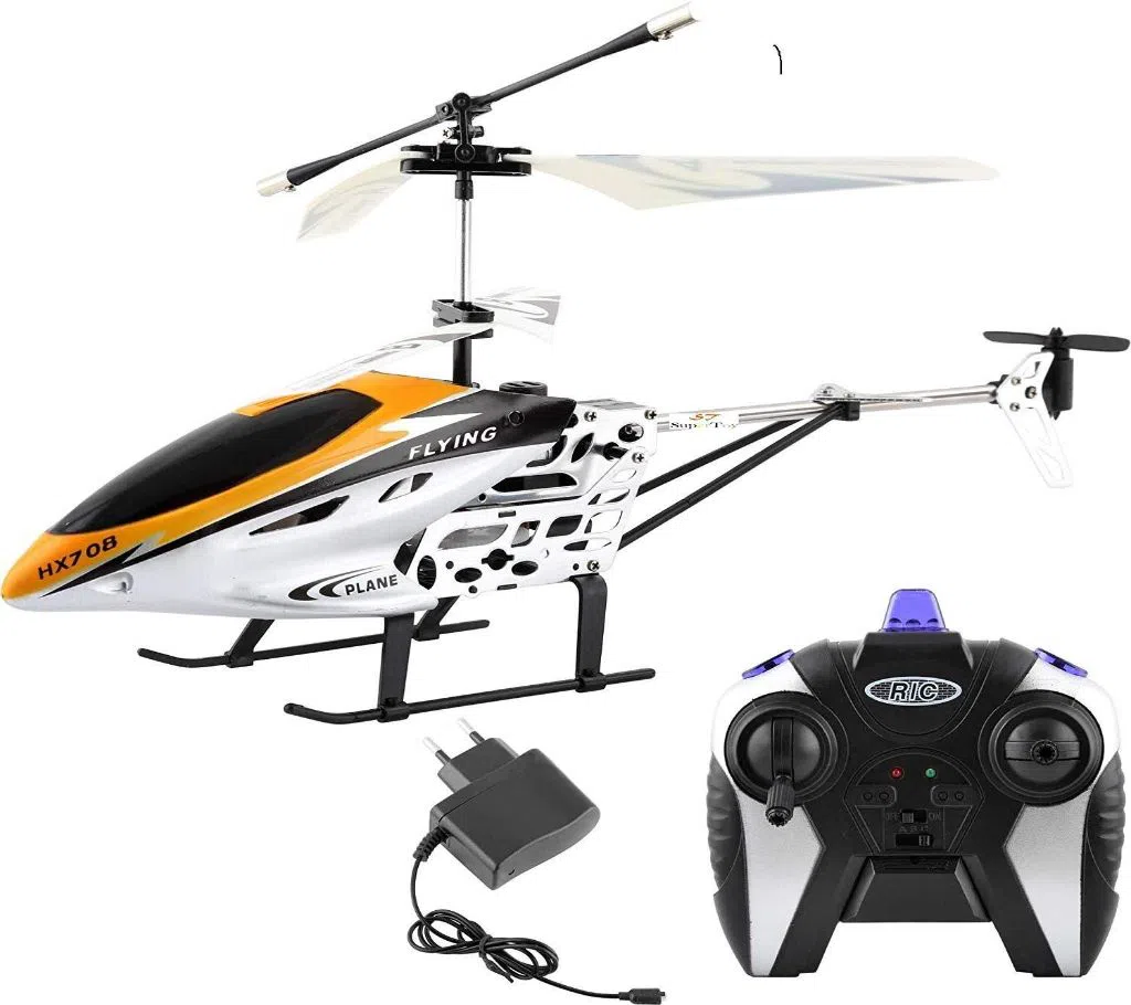 V-Max HX 708 Remote Control Rechargeable Helicopter-Yellow