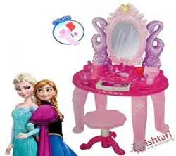 FROZEN Beautiful Dressing Table Toyshine Girls Pretend Play Luxurious Dresser Dressing Table