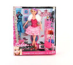 Sofia  Fashion Doll Barbie with Fashion Dress & Fashion Accessories  