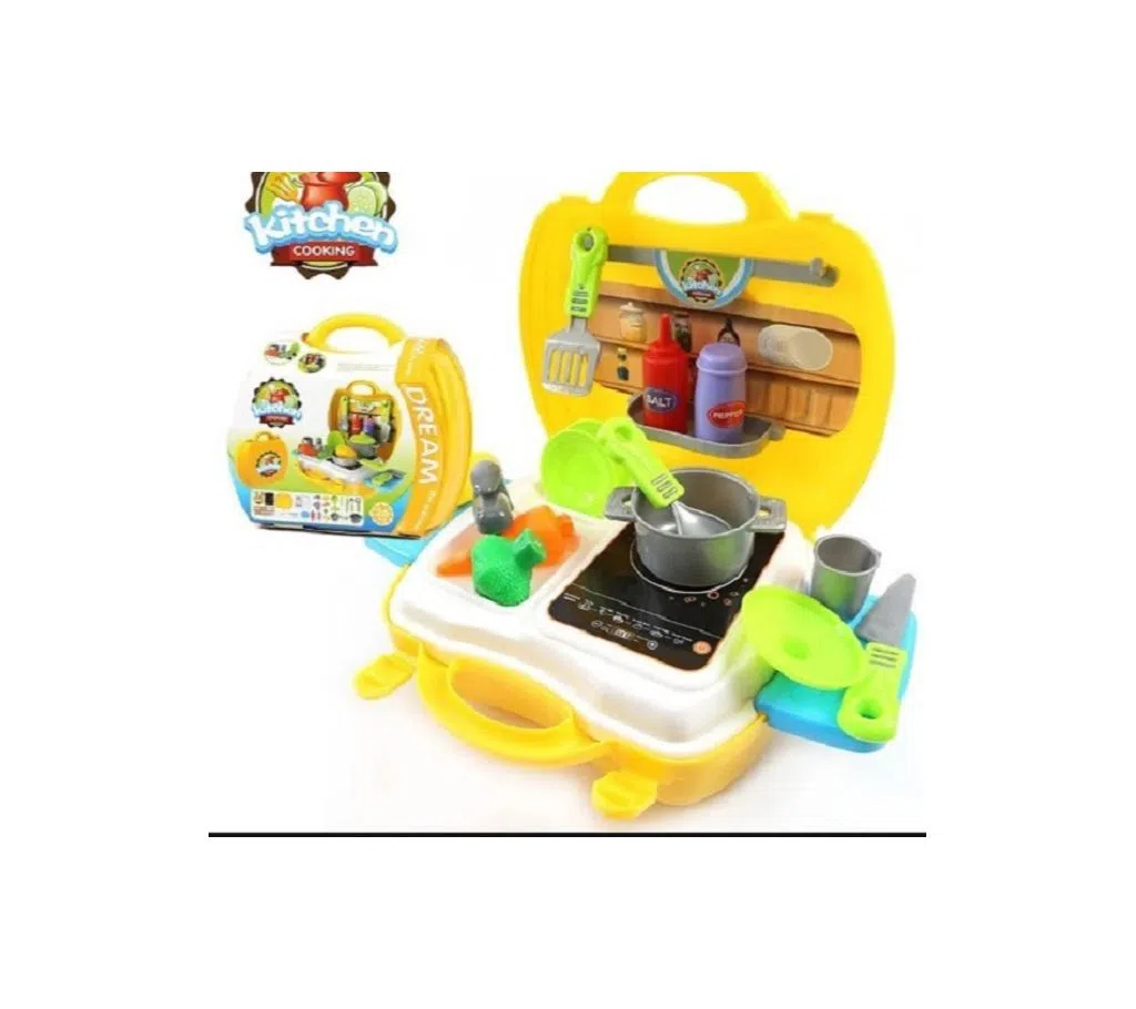 Kids Kitchen Toys Set Mini Pretend Play Cooking Kit Plastic Play Food Pan Simulation Cooker Baby Classic Game Best Gift For Baby
