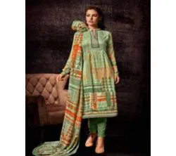 Unstitched Indian Jaam Silk Fancy Dress