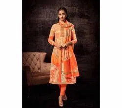 Unstitched Indian Jaam Silk Fancy Dress