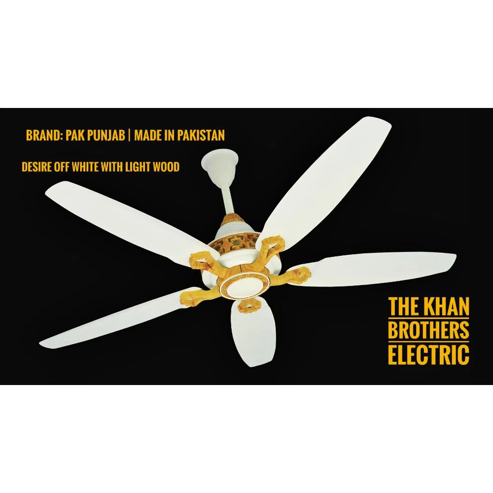 Pak Punjab Desire ceiling fan, Size: 56 inch, 05 Blades. Made in Pakistan