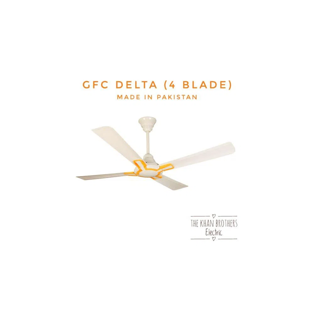 GFC Ceiling fan, Model: Delta, Size: 56", 04 blades, Made in Pakistan