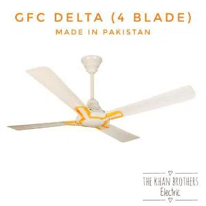 GFC Ceiling fan, Model: Delta, Size: 56", 04 blades, Made in Pakistan