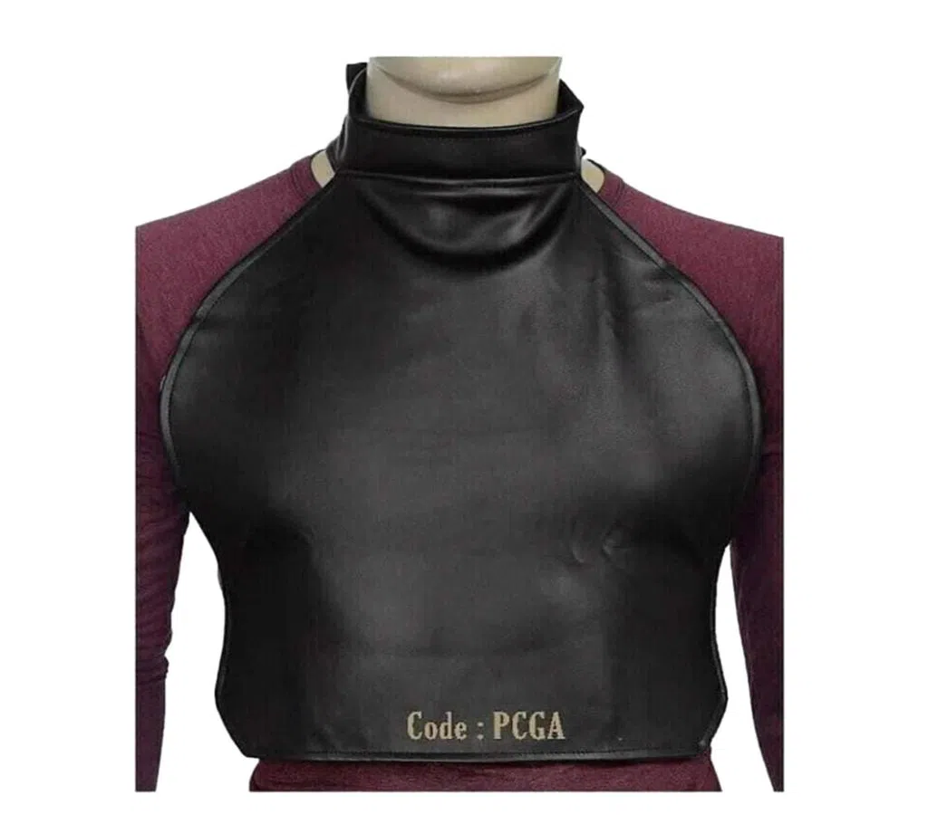 Genuine Leather chest guard for biker