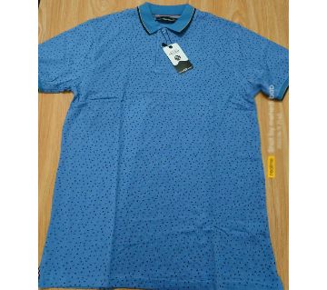 Mens Half Sleeve Printed Polo Shirt