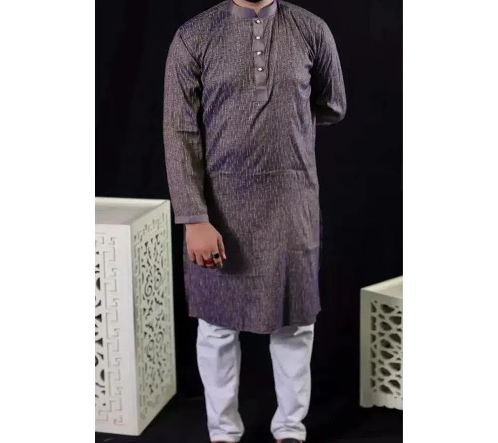 Cotton Panjabi for men -   Gray