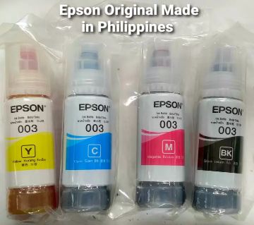 Epson প্রিন্টার 003 Ink 65ml 4 Colors Made In Philippines