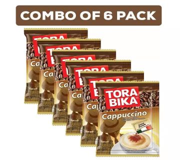 TORA BIKA Cappucino কফি (25 gm) Combo of 6 Pack