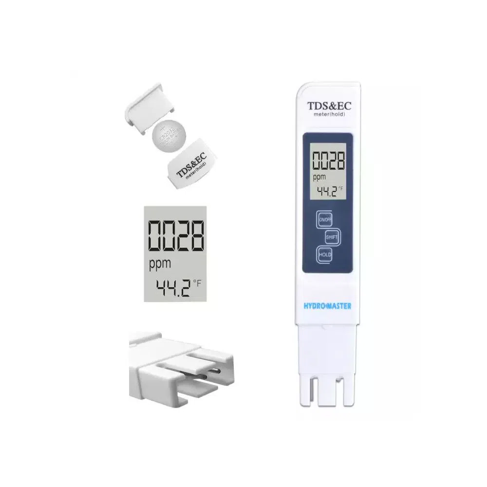 TDS Meter Digital Water Tester, 3 in 1 TDS, EC and Temperature Meter with ATC, Perfect for