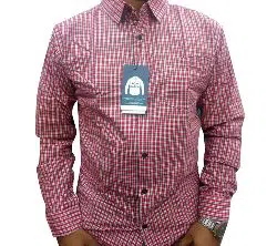 full sleeve casual shirt for men-pink check 