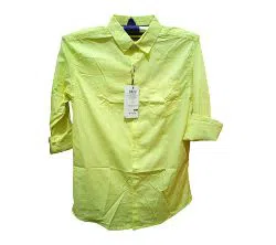 Yellow casual shirt for man