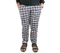 Check Cotton Trouser for Man