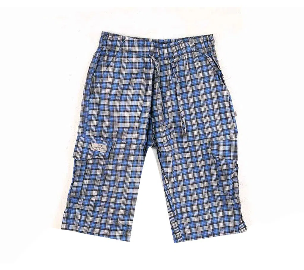 Check Cotton Shorts for Man