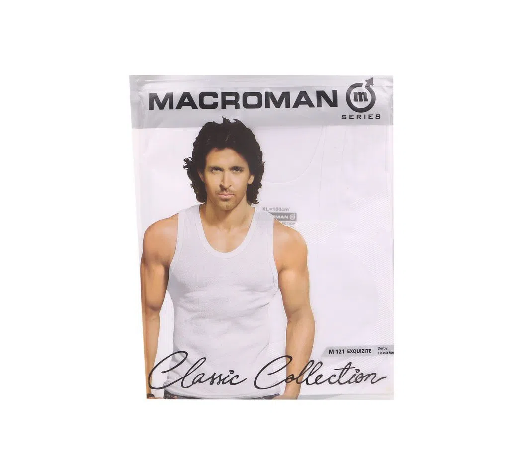 Macroman Classic Collection Cotton Vest Undershirt for Men