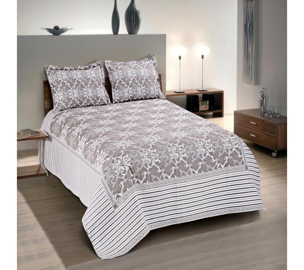 Jacquard Woven Double Size Bedcover - Grey by Ivoryniche বাংলাদেশ - 742678