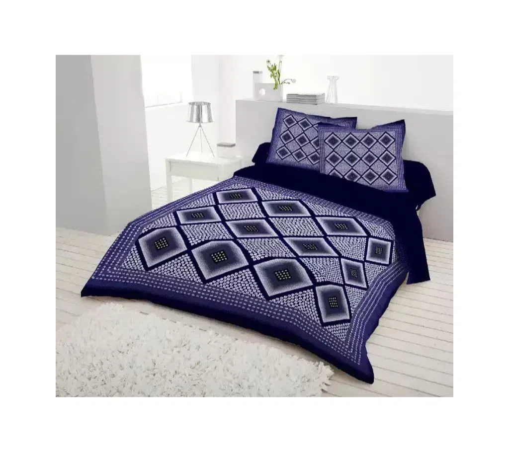 cotton Bed Sheet With 2 Pillow cover 