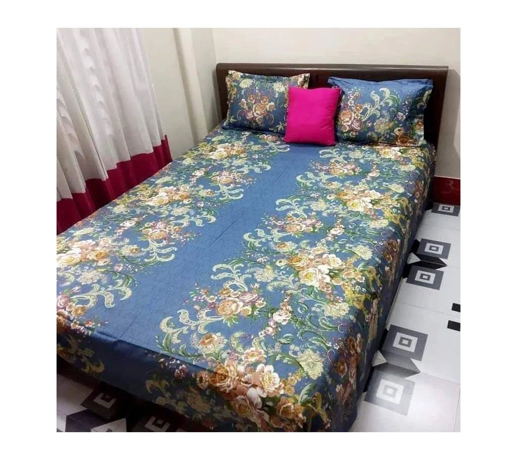 Cotton Bed Sheet and Pillow Cover Set