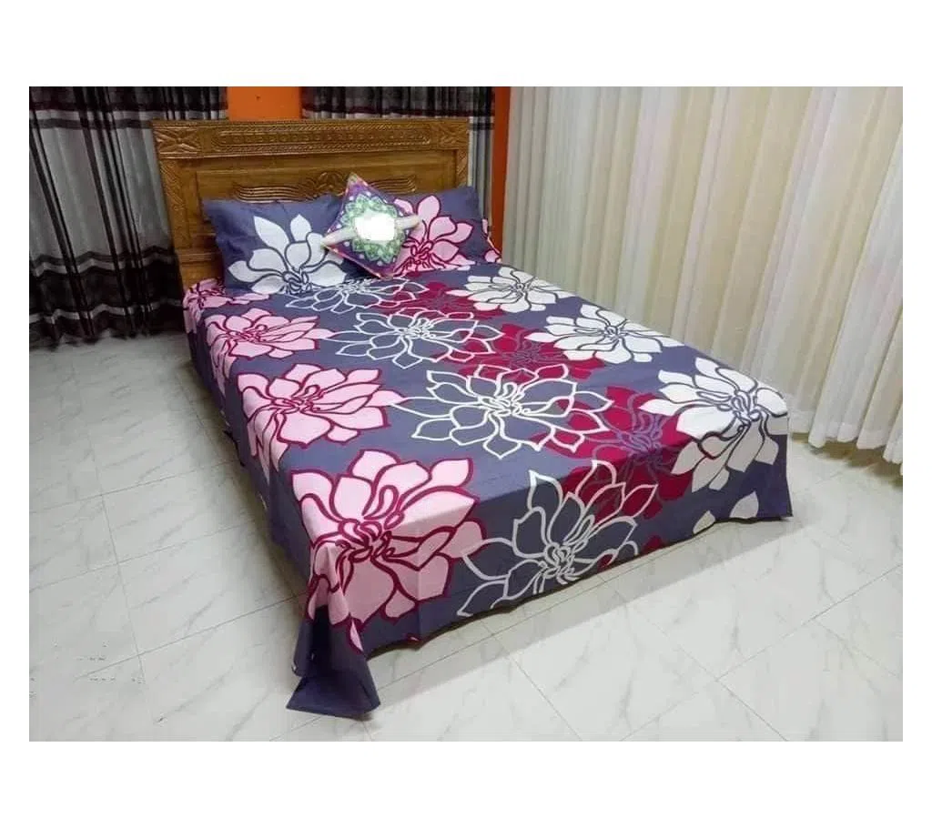 King Size  Bed Sheet and Pillow Cover Set