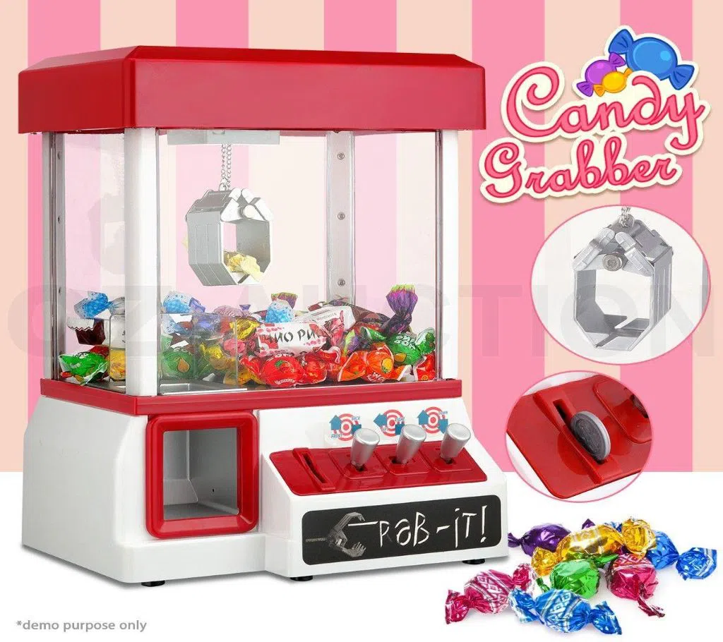 Global collection---Arcade Candy  Machine Toy Claw Game Kids Fun Crane Sweet Grab Gadget Game