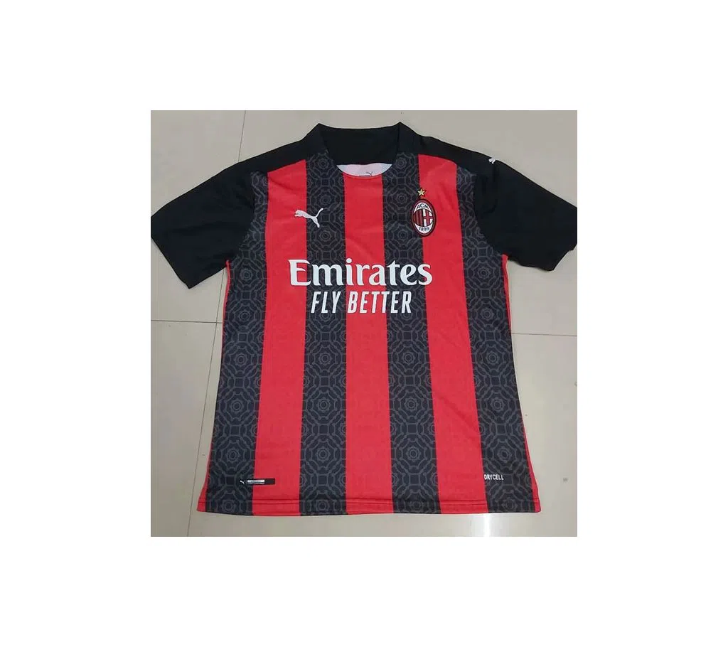 AC Milan Soccer New 2020/2021 Home Thai Jersey - Half Sleeve Jersey Shirt (Original Thailand) Football Player Version Kit