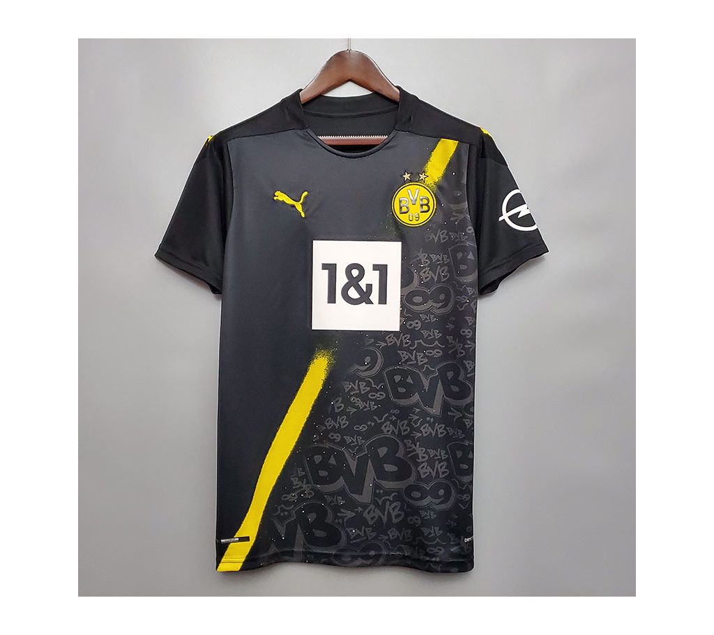 Borussia Dortmund BVB  Soccer New 2020/2021Third Black Thai Jersey - হাফ স্লিভ জার্সি শার্ট (Original Thailand) Football Player Version Kit বাংলাদেশ - 1178967