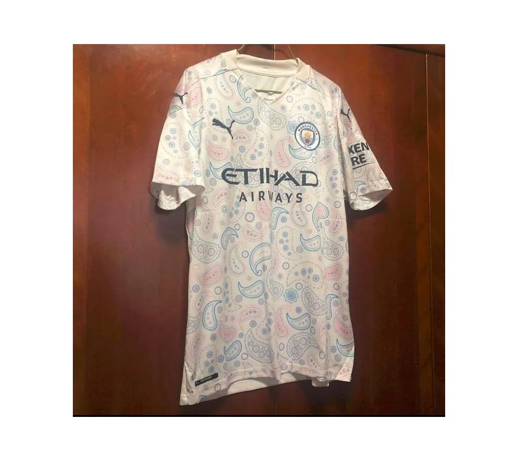 Manchester City Soccer New 2020/2021 Third Thai Jersey - ManCity Half Sleeve Jersey Shirt (Original Thailand) Football Player Version Kit
