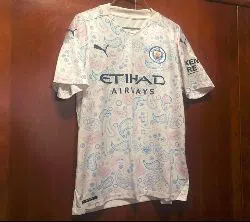 Manchester City Soccer New 2020/2021 Third Thai Jersey - ManCity Half Sleeve Jersey Shirt (Original Thailand) Football Player Version Kit
