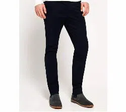 Black Color Gabardine Pants for Men