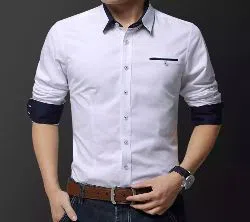   White Colour Long Sleeve Casual Shirt for Men